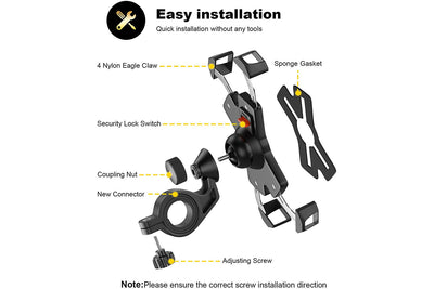 360° Rotation Bike Phone Mount
