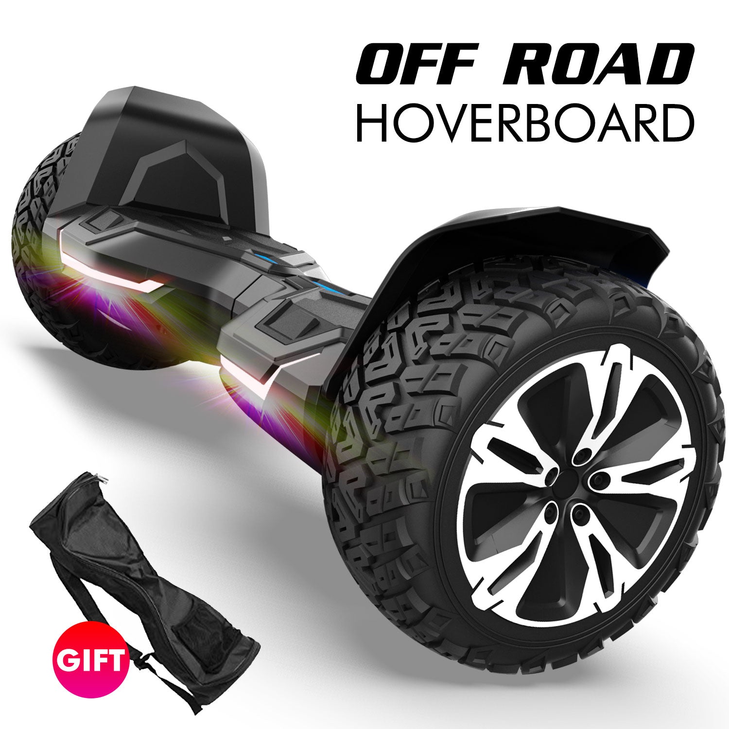 GlareWheel Offroad 8.5'' Hoverboard With Built-In Bluetooth Speaker G2
