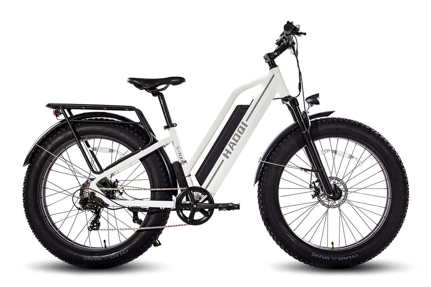 HAOQI® White Leopard™ Step Thru Electric Bike