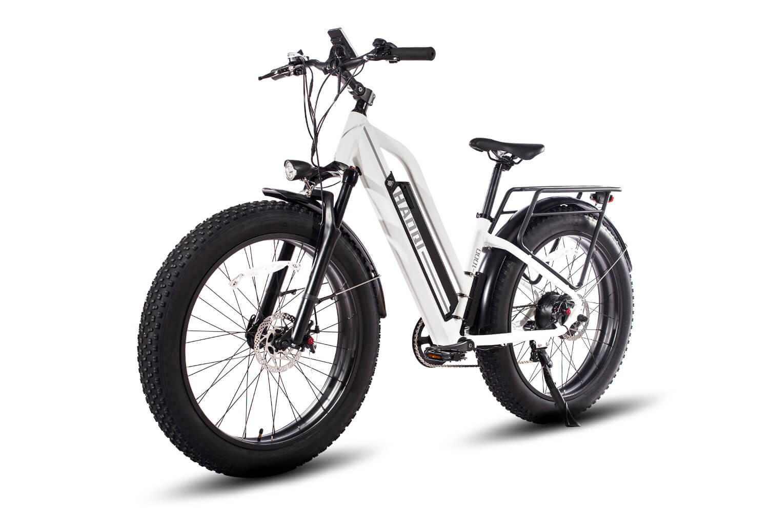 HAOQI® White Leopard™ Step Thru Electric Bike