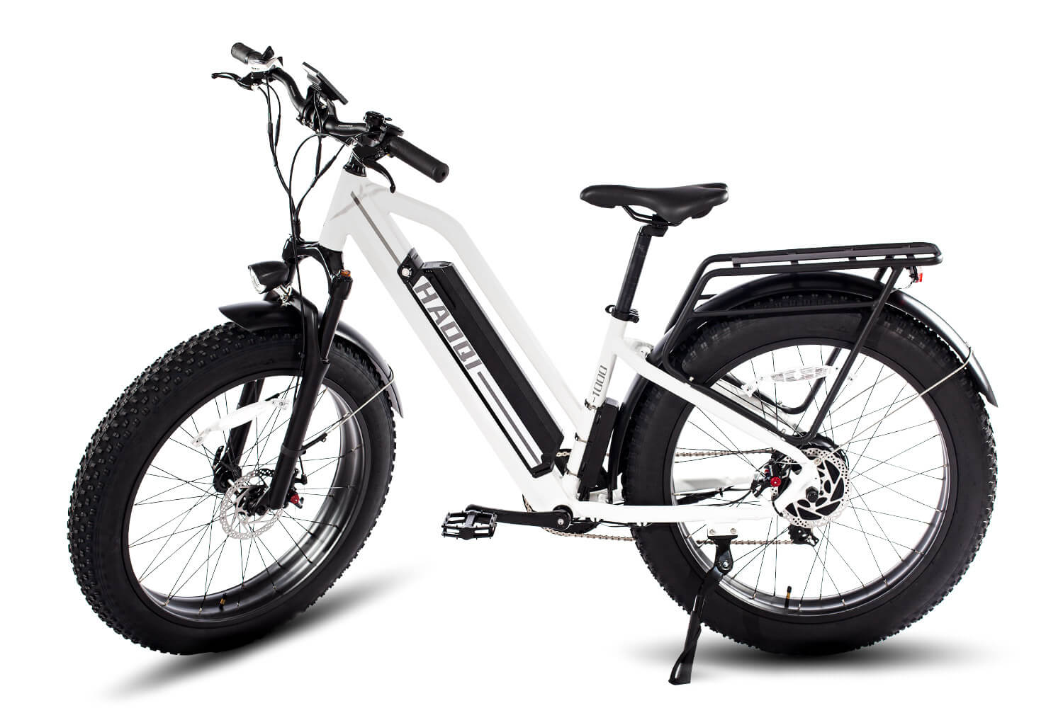HAOQI® White Leopard™ Step Thru Electric Bike