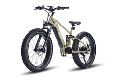 Cheetah Full Suspension Electric Bike-Army Green