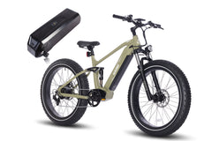 HAOQI® Cheetah Full Suspension Electric Bike - Dual Battery Version Avaliable