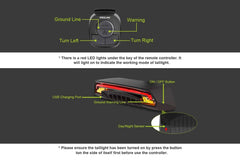 Smart Bike Tail Light with Turn Signals