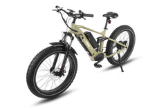 Cheetah Full Suspension Electric Bike-Army Green