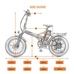 Ecotric 48V Fat Tire Portable and Folding Electric Bike with color LCD display