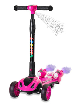 GlareWheel Kids Kick Scooter Smoking Rocket Portable Foldable ES-Y1