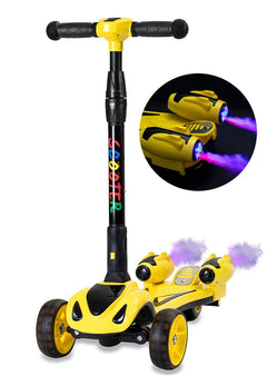 GlareWheel Kids Kick Scooter Smoking Rocket Portable Foldable ES-Y1