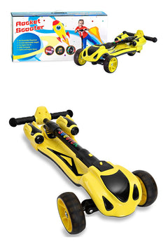 GlareWheel Kids Kick Scooter Smoking Rocket Portable Foldable ES-Y1