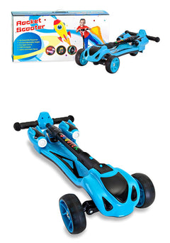 GlareWheel Kids Kick Scooter Smoking Rocket Portable Foldable ES-Y1