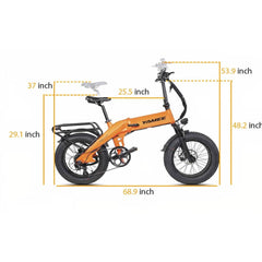 Yamee XL 750W 48V/14.5Ah 750W Fat Tire Electric Bike