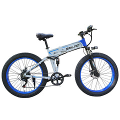 ROAMER - 48V 26" Fat Tire Portable & Folding Electric Mountain Bike (1000W) + Rear Rack & Fenders [Returned package discount | No return | No exchange | No free accessory | Limited warranty]