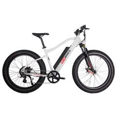 revibikes predator fat tire electric mountain bikes  26 inch white ebike 48V 500W sale