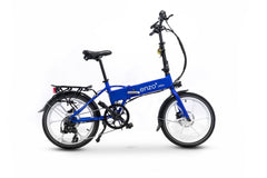 Blue Folding Electric Bike