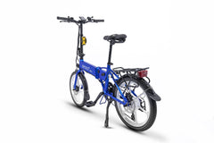 Blue Folding Electric Bike