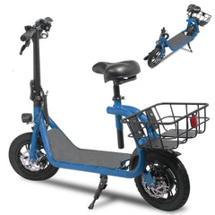 GlareWheel EB-C1 Electric Moped High Speed 15mph City Commuting Scooter