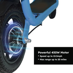 GlareWheel EB-C1 Electric Moped High Speed 15mph City Commuting Scooter