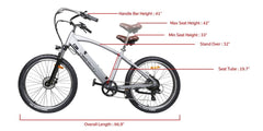 GlareWheel 26" Electric Cruiser Bike EB-X11