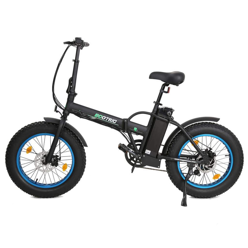 Ecotric 36V 12Ah 500W Fat Tire Portable and Folding Electric Bike