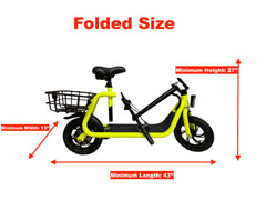 GlareWheel EB-C1 Electric Moped High Speed 15mph City Commuting Scooter