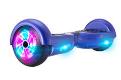 GlareWheel Blue Hoverboard Light Up Wheels Build In Bluetooth Speaker- UL2272 Certified