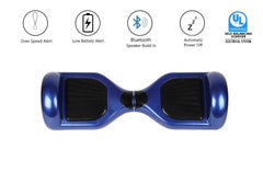 GlareWheel Blue Hoverboard Light Up Wheels Build In Bluetooth Speaker- UL2272 Certified