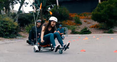 GlareWheel Buggy Attachment for Transforming Hoverboard Scooter into Go-Kart