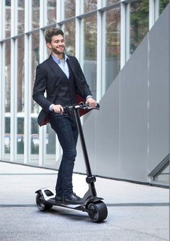 GlareWheel ES-S11PRO Adult Commute Electric Scooter Foldable Powerful Off Road