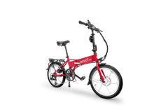 Red Folding Electric Bike