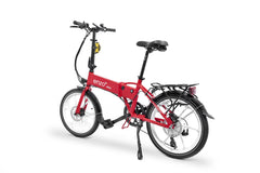 Red Folding Electric Bike