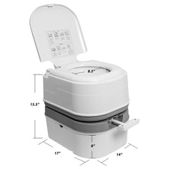 Portable Travel Toilet for Camping, RV, Boating and Other Recreational Activities 6.3 Gallon