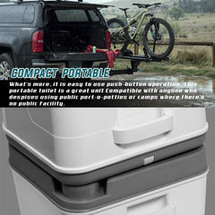 Portable Travel Toilet for Camping, RV, Boating and Other Recreational Activities 6.3 Gallon