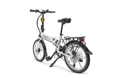 White Folding Electric Bike