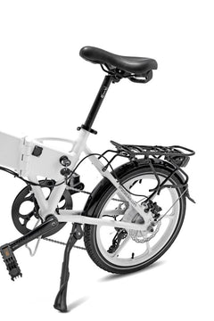 White Folding Electric Bike