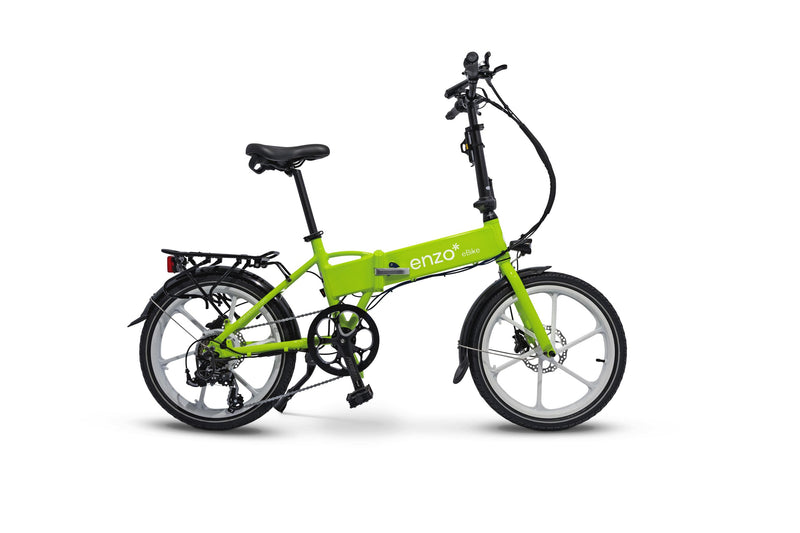 Neon Green Folding Electric Bike