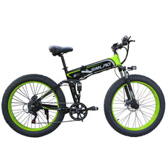 ROAMER - 48V 26" Fat Tire Portable & Folding Electric Mountain Bike (1000W) + Rear Rack & Fenders [Returned package discount | No return | No exchange | No free accessory | Limited warranty]
