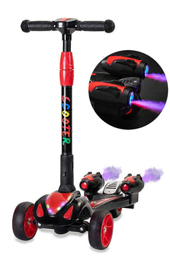 GlareWheel Kids Kick Scooter Smoking Rocket Portable Foldable ES-Y1