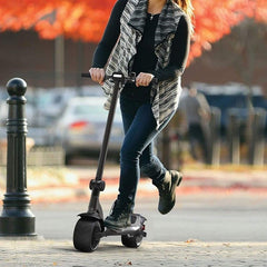 GlareWheel ES-S11PRO Adult Commute Electric Scooter Foldable Powerful Off Road