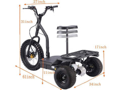 MotoTec Electric Trike 48v 1200w