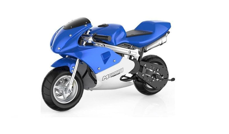 Gas Pocket Bike - MotoTec Phantom Gas Pocket Bike 49cc 2-Stroke