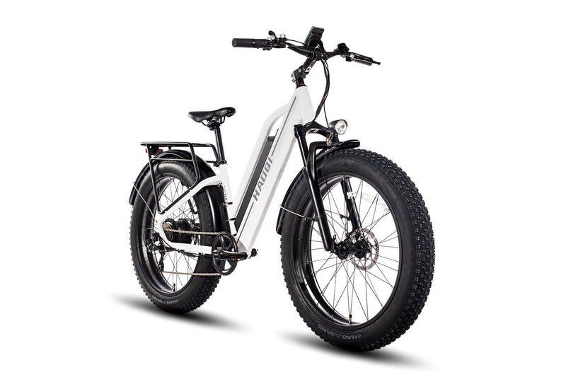 HAOQI® White Leopard™ Step Thru Electric Bike