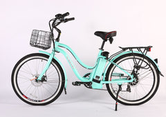 X-Treme Malibu Elite Max 36 Volt Beach Cruiser Electric Bike- 36MALIBU