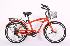 X-Treme Newport Elite 24 Volt Beach Cruiser Electric Bike