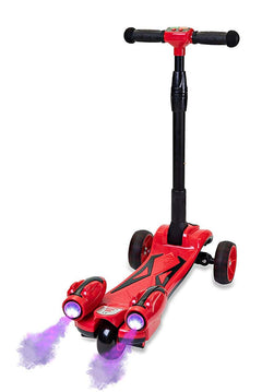 Open Box GlareWheel Kids Kick Scooter Smoking Rocket Portable Foldable ES-Y1