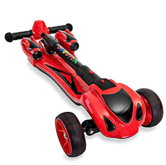 Open Box GlareWheel Kids Kick Scooter Smoking Rocket Portable Foldable ES-Y1