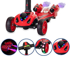 Open Box GlareWheel Kids Kick Scooter Smoking Rocket Portable Foldable ES-Y1